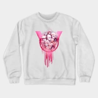 Friend faces Crewneck Sweatshirt